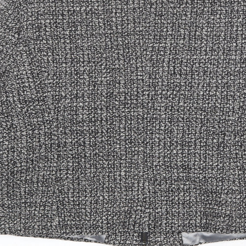 Article Womens Black Geometric Jacket Size 16 Zip