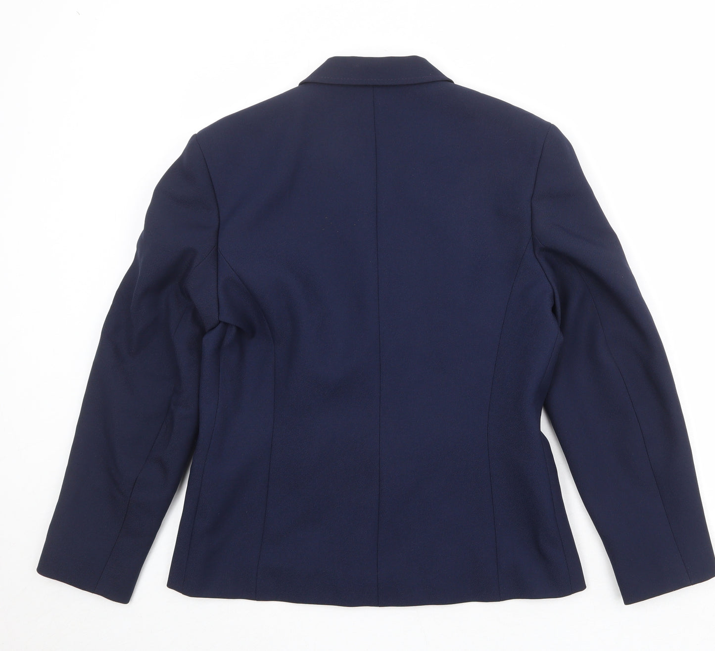 Eastex Womens Blue Polyester Jacket Blazer Size 12