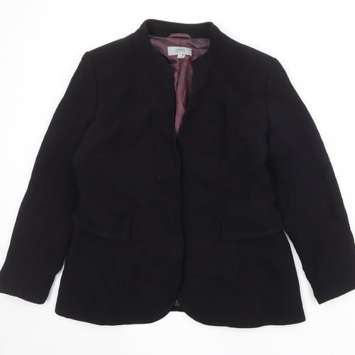 Marks and Spencer Womens Black Viscose Jacket Blazer Size 14