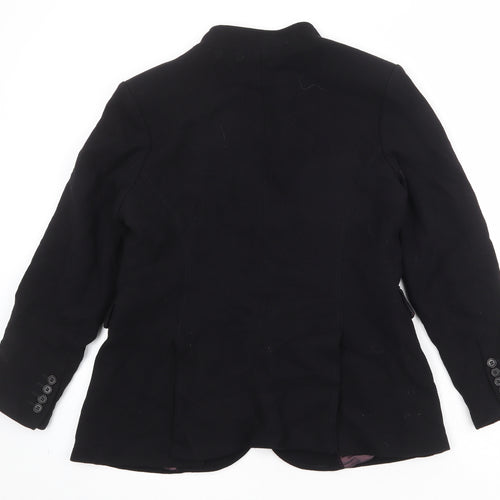 Marks and Spencer Womens Black Viscose Jacket Blazer Size 14
