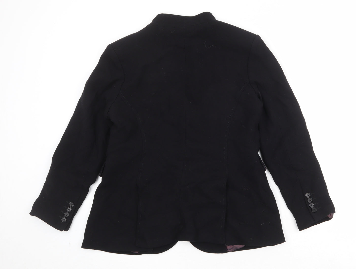 Marks and Spencer Womens Black Viscose Jacket Blazer Size 14