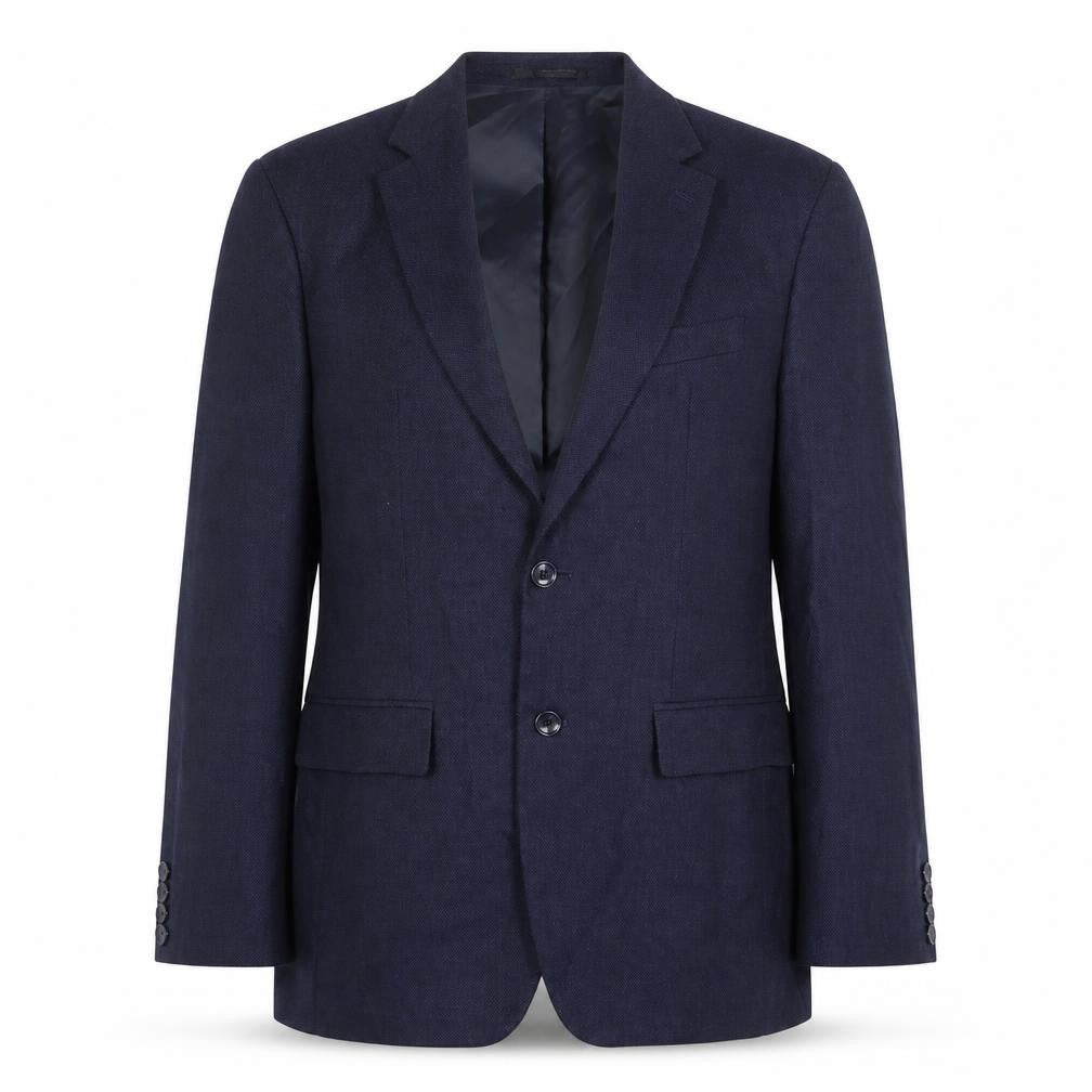 Zara Mens Blue Polyester Jacket Suit Jacket Size 40 Regular