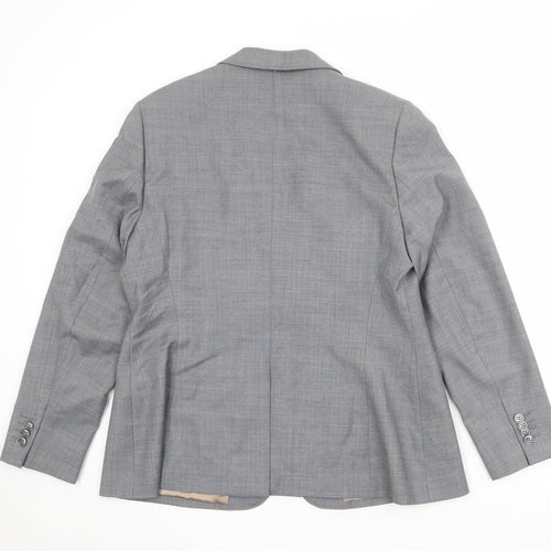 Marks and Spencer Womens Grey Viscose Jacket Suit Jacket Size 16