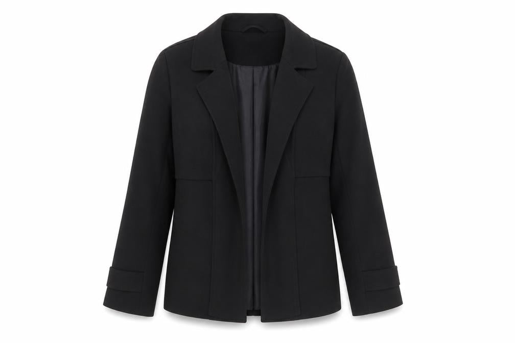 Front view of Pimkie women’s black jacket blazer, size M