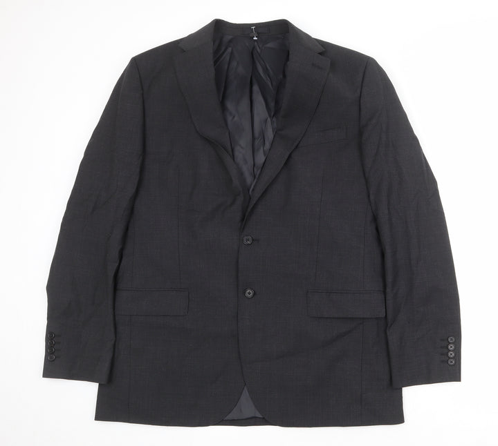 Marks and Spencer Mens Grey Wool Jacket Suit Jacket Size 44 Regular
