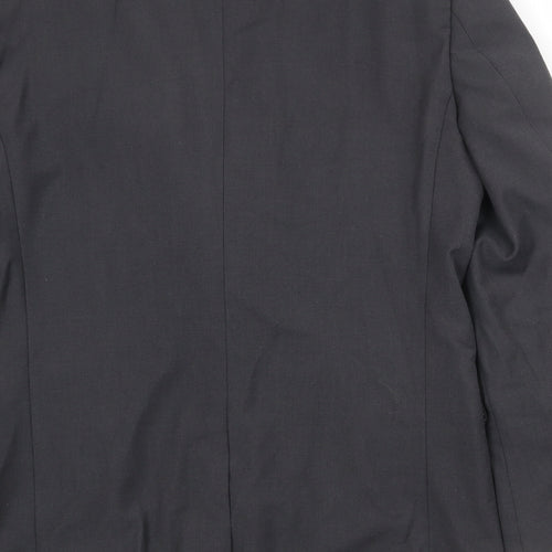 Skopes Mens Black Polyester Jacket Suit Jacket Size 36 Regular