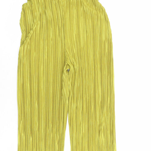 IX London Womens Yellow Polyester Jumpsuit One-Piece Size 8 Pullover - Plisse