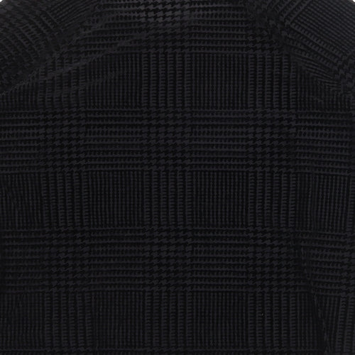 Marks and Spencer Womens Black Geometric Polyamide Basic Blouse Size 20 Round Neck