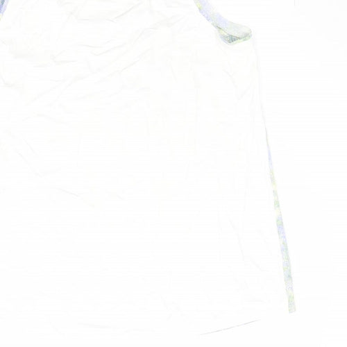 Marks and Spencer Womens Multicoloured Geometric Polyester Basic Tank Size 8 Round Neck