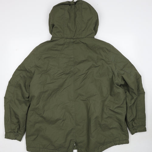 Marks and Spencer Womens Green Jacket Size 20 Zip