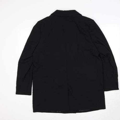 Marks and Spencer Womens Black Polyester Jacket Suit Jacket Size 14