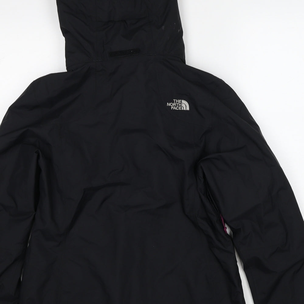 The North Face Womens Black Windbreaker Jacket Size S Zip