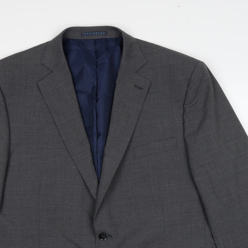 Marks and Spencer Mens Grey Wool Jacket Suit Jacket Size 44 Regular