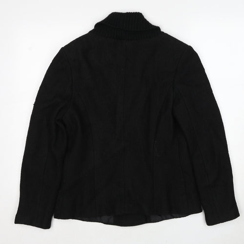 Alexara Womens Black Jacket Size 12 Buckle