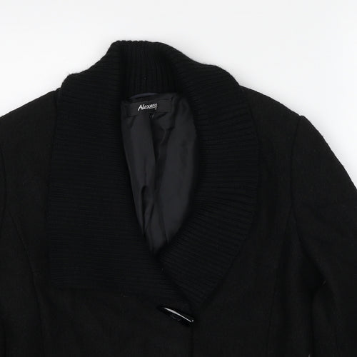 Alexara Womens Black Jacket Size 12 Buckle