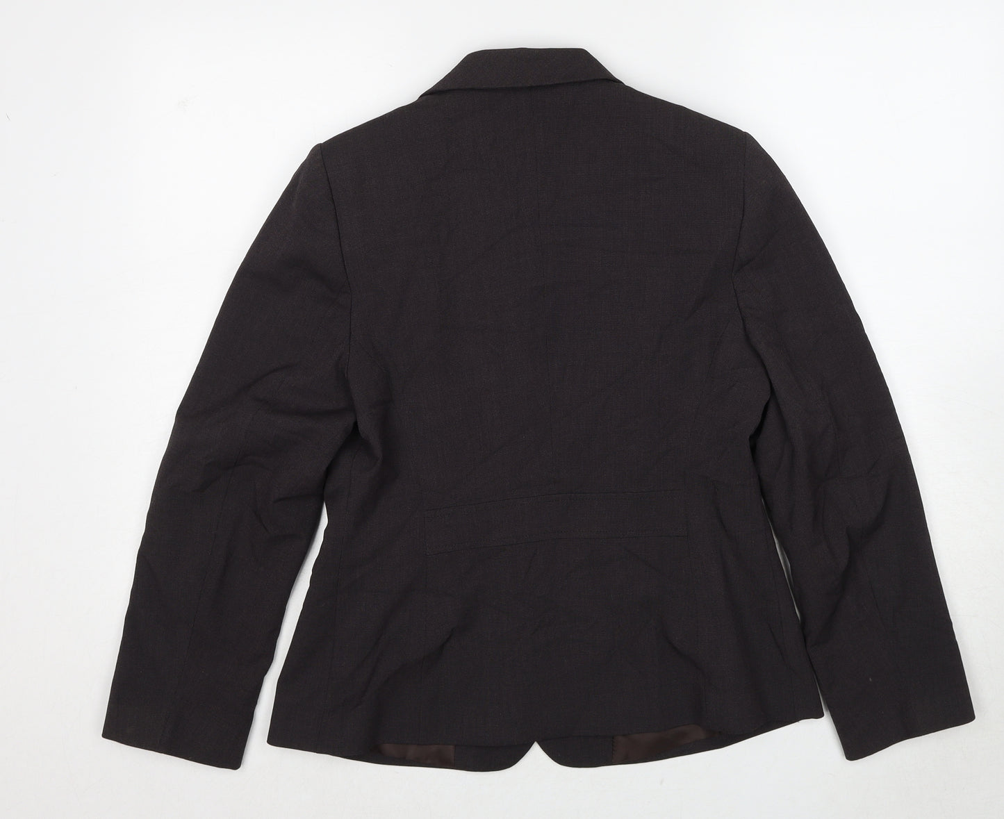 NEXT Womens Brown Polyester Jacket Blazer Size 12