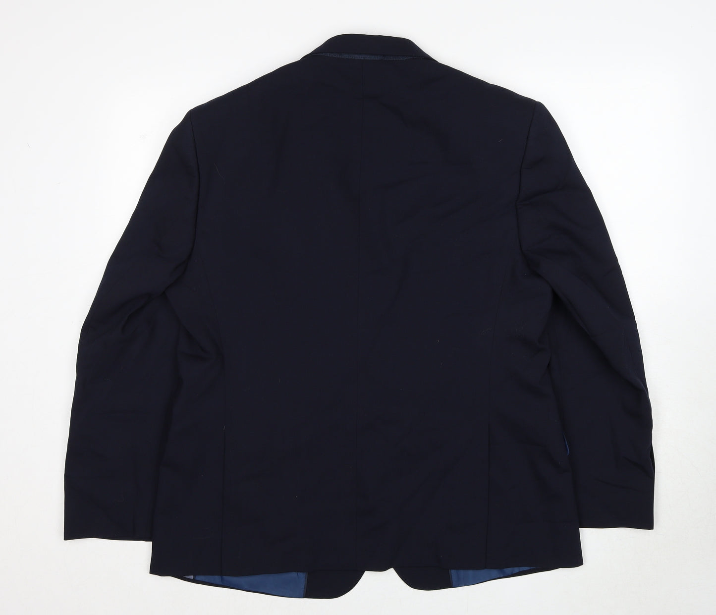 Marks and Spencer Mens Blue Wool Jacket Suit Jacket Size 42 Regular