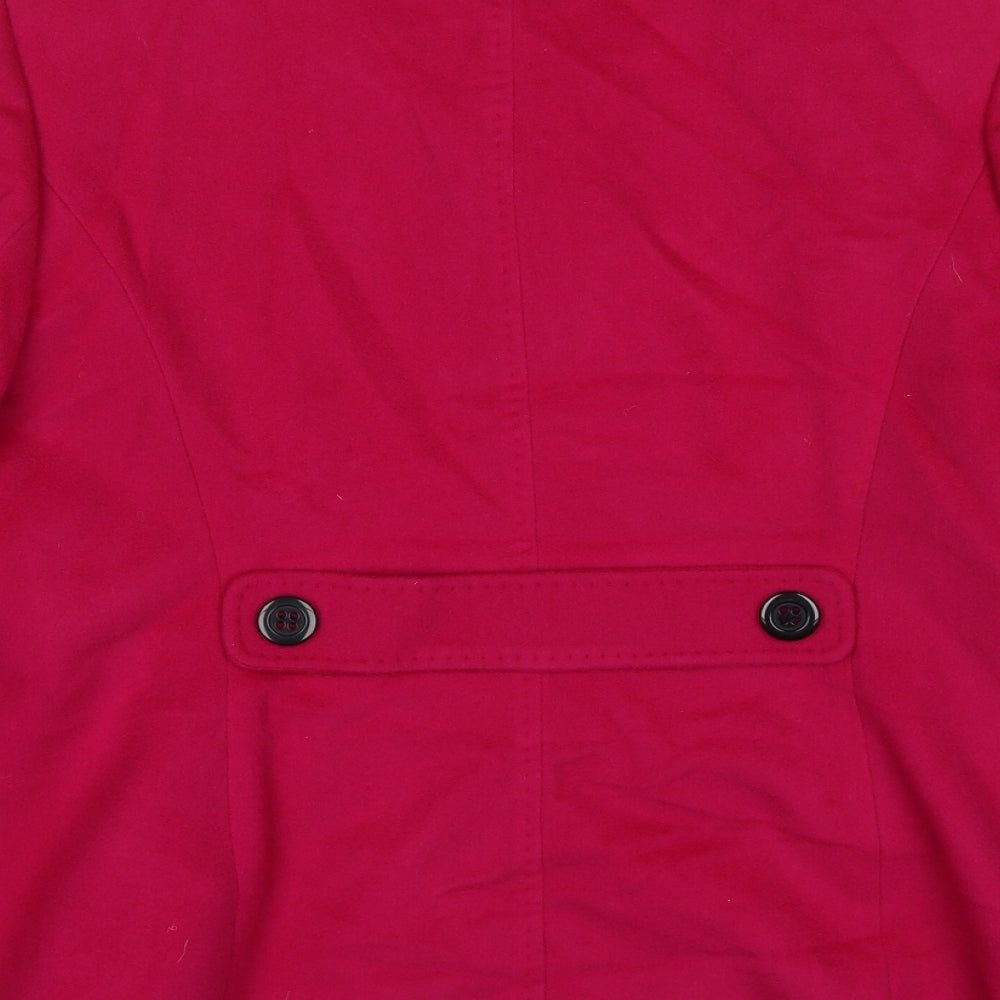 Viyella Womens Pink Jacket Size 12 Button