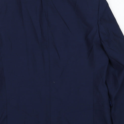 Marks and Spencer Mens Blue Wool Jacket Suit Jacket Size 42 Regular