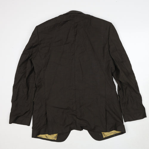 Marks and Spencer Mens Brown Wool Jacket Suit Jacket Size 42 Regular