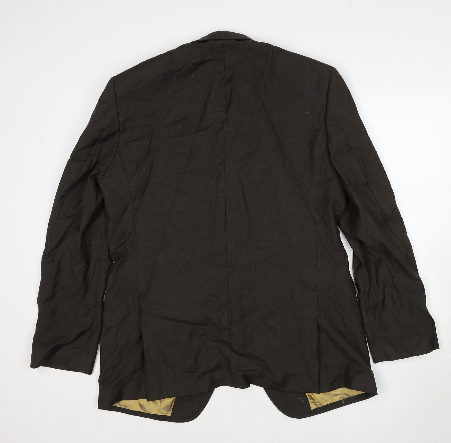 Marks and Spencer Mens Brown Wool Jacket Suit Jacket Size 42 Regular