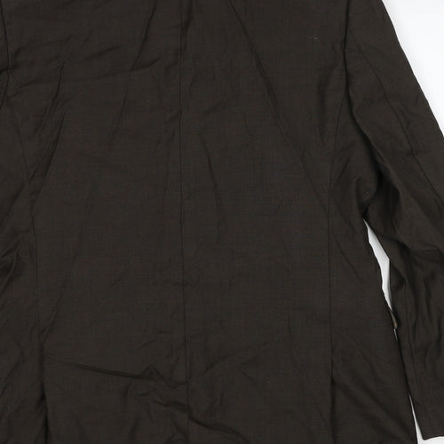 Marks and Spencer Mens Brown Wool Jacket Suit Jacket Size 42 Regular