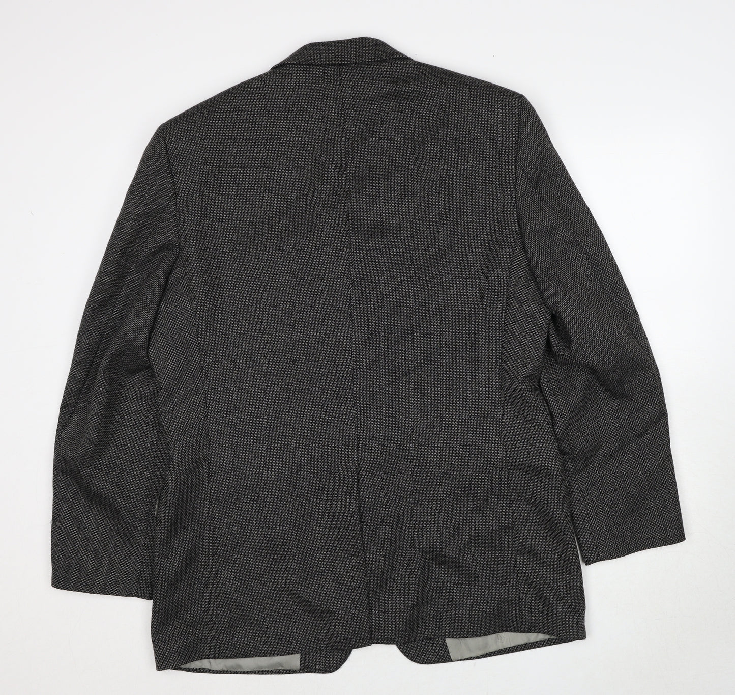 Marks and Spencer Mens Grey Wool Jacket Blazer Size 42 Regular