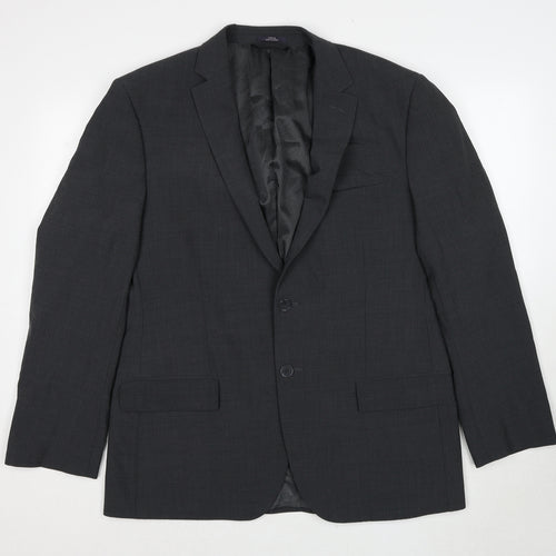 Marks and Spencer Mens Grey Wool Jacket Suit Jacket Size 42 Regular
