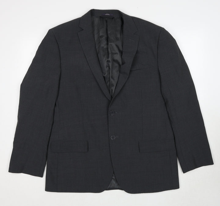Marks and Spencer Mens Grey Wool Jacket Suit Jacket Size 42 Regular