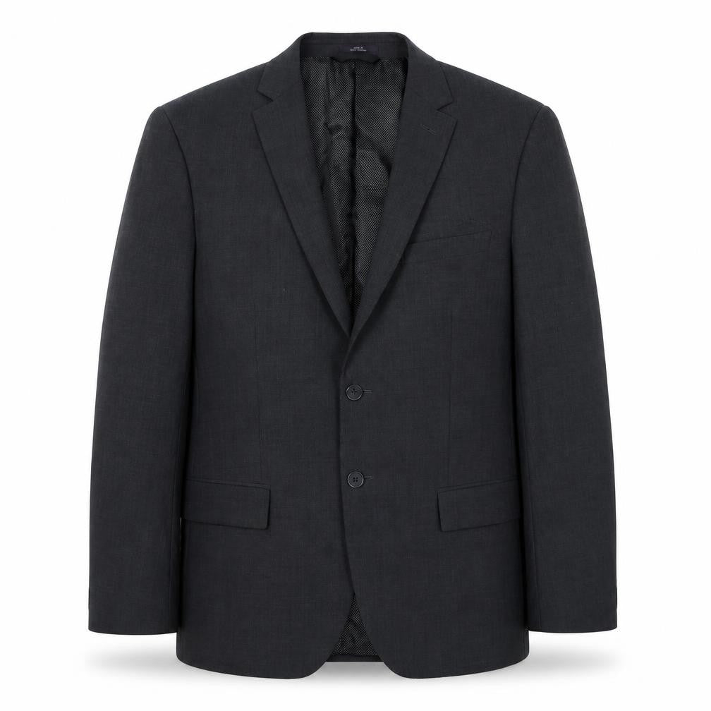 Front view of Marks & Spencer men’s grey wool jacket suit jacket, size 42, regular