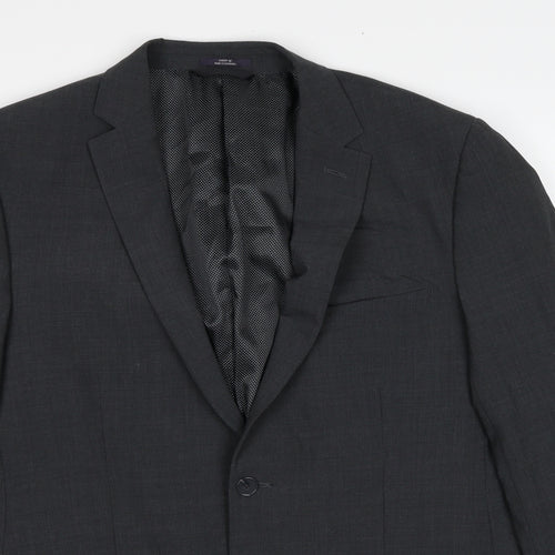 Marks and Spencer Mens Grey Wool Jacket Suit Jacket Size 42 Regular