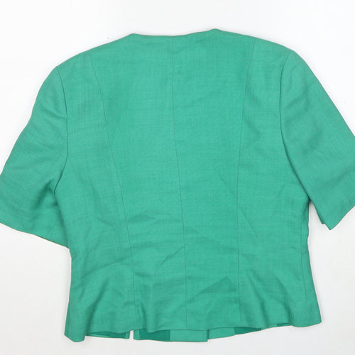 Hamells Womens Green Jacket Size 16 Button