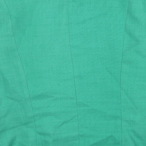 Hamells Womens Green Jacket Size 16 Button