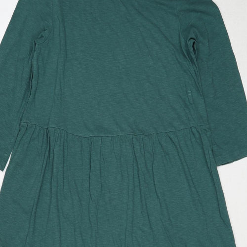 Seasalt Womens Green Cotton A-Line Size 14 Round Neck Pullover