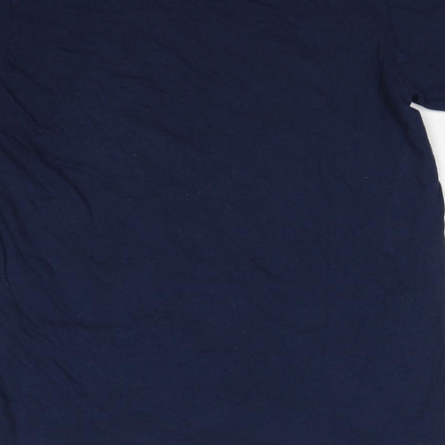PRETTYLITTLETHING Womens Blue Cotton Basic T-Shirt Size S Round Neck - Saint Tropez 1993