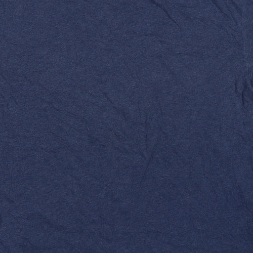 Gap Mens Blue Cotton Basic T-Shirt Size M Crew Neck Pullover