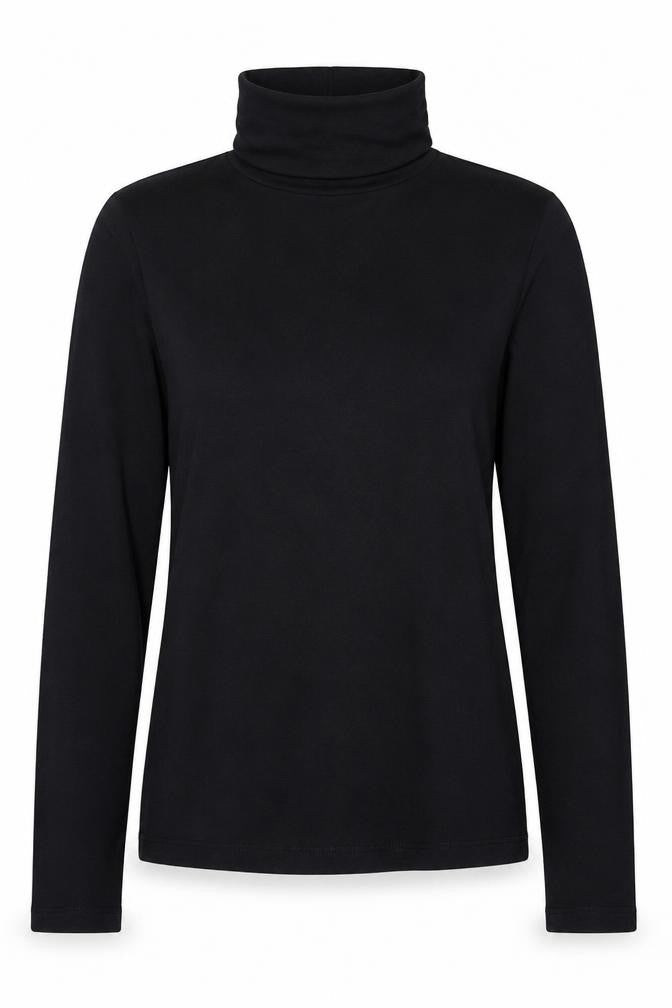 Front view of Gap women’s black cotton pullover sweatshirt, size S, pullover
