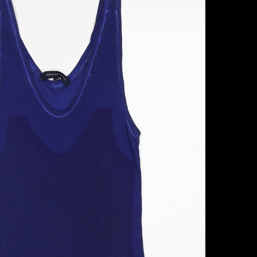 French Connection Womens Blue Viscose Basic Tank Size XS Round Neck - Size XS-S