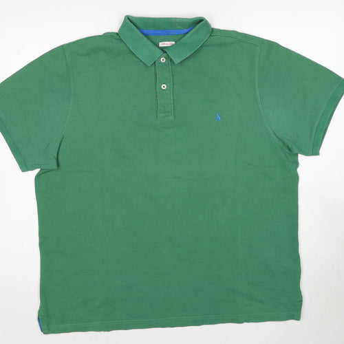 Joules Mens Green Cotton Polo Size XL Collared Pullover