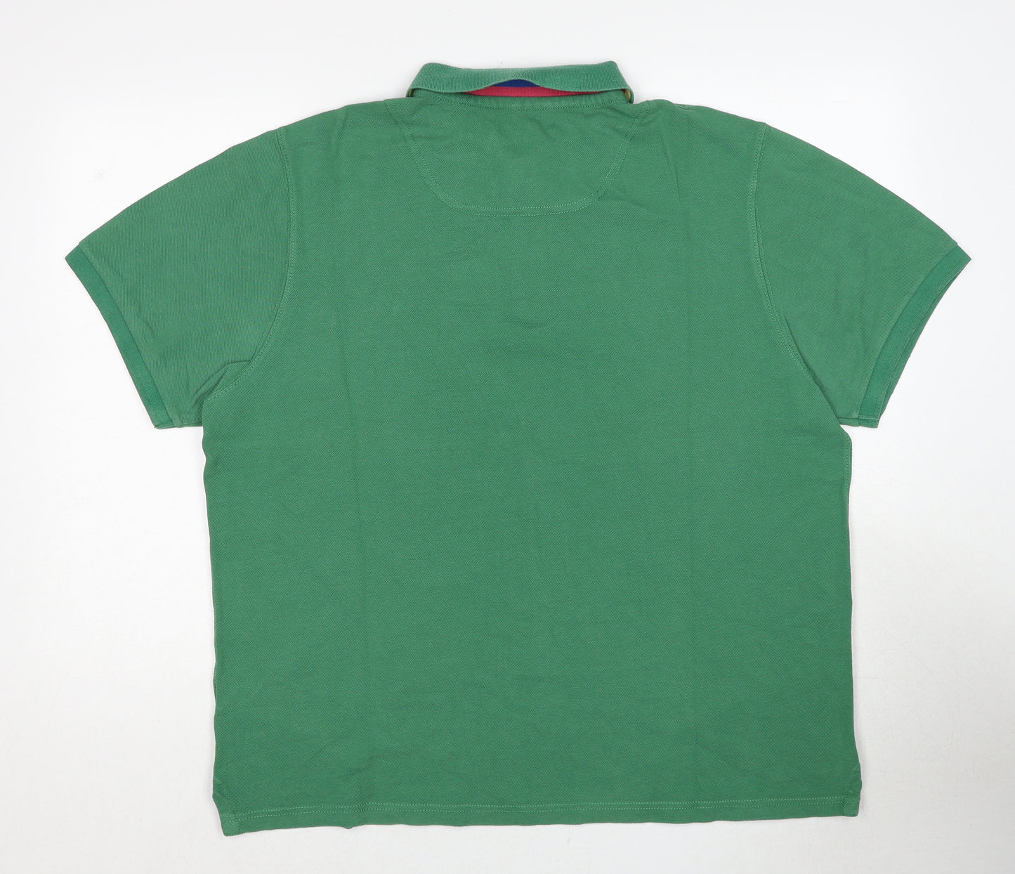 Joules Mens Green Cotton Polo Size XL Collared Pullover