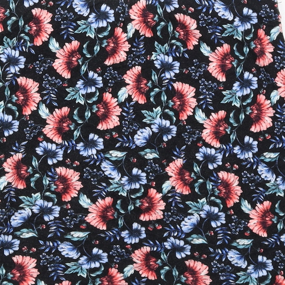 New Look Womens Multicoloured Floral Viscose A-Line Skirt Size 10