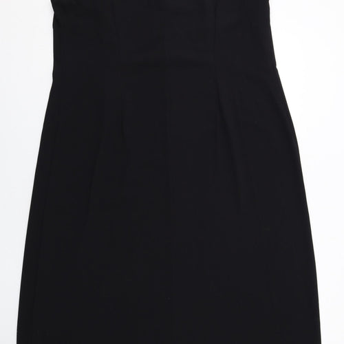 essence Womens Black Polyester A-Line Size 22 V-Neck Pullover