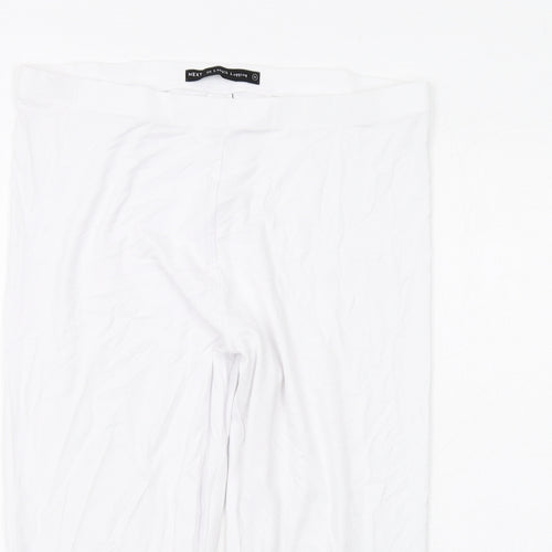 NEXT Womens White Viscose Cropped Leggings Size 16