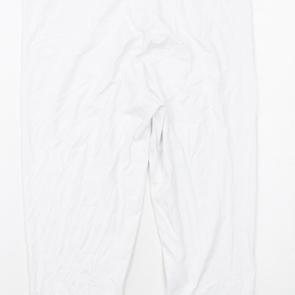 NEXT Womens White Viscose Cropped Leggings Size 16