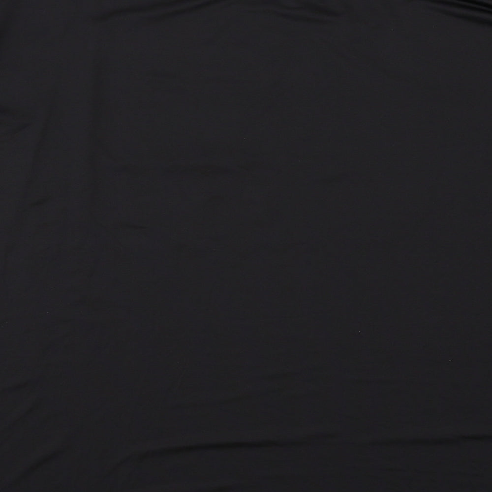 Roman Womens Black Polyester Basic T-Shirt Size 14 Boat Neck - Star