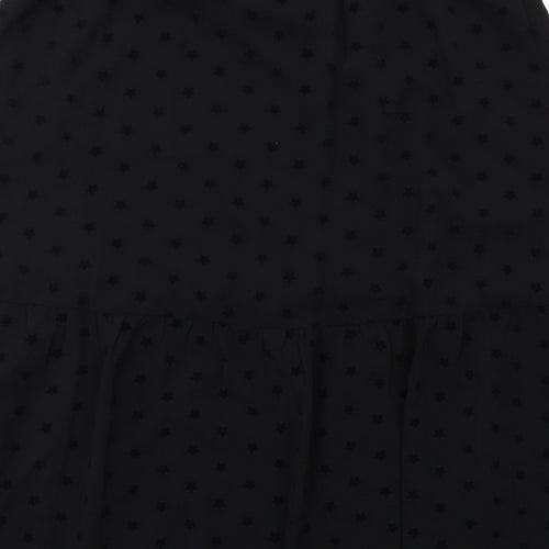 Marks and Spencer Womens Black Polka Dot Polyester Swing Skirt Size 18