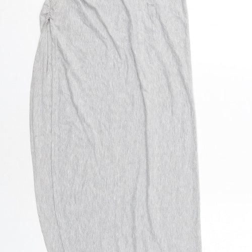 I SAW IT FIRST Womens Grey Viscose Maxi Skirt Size 8