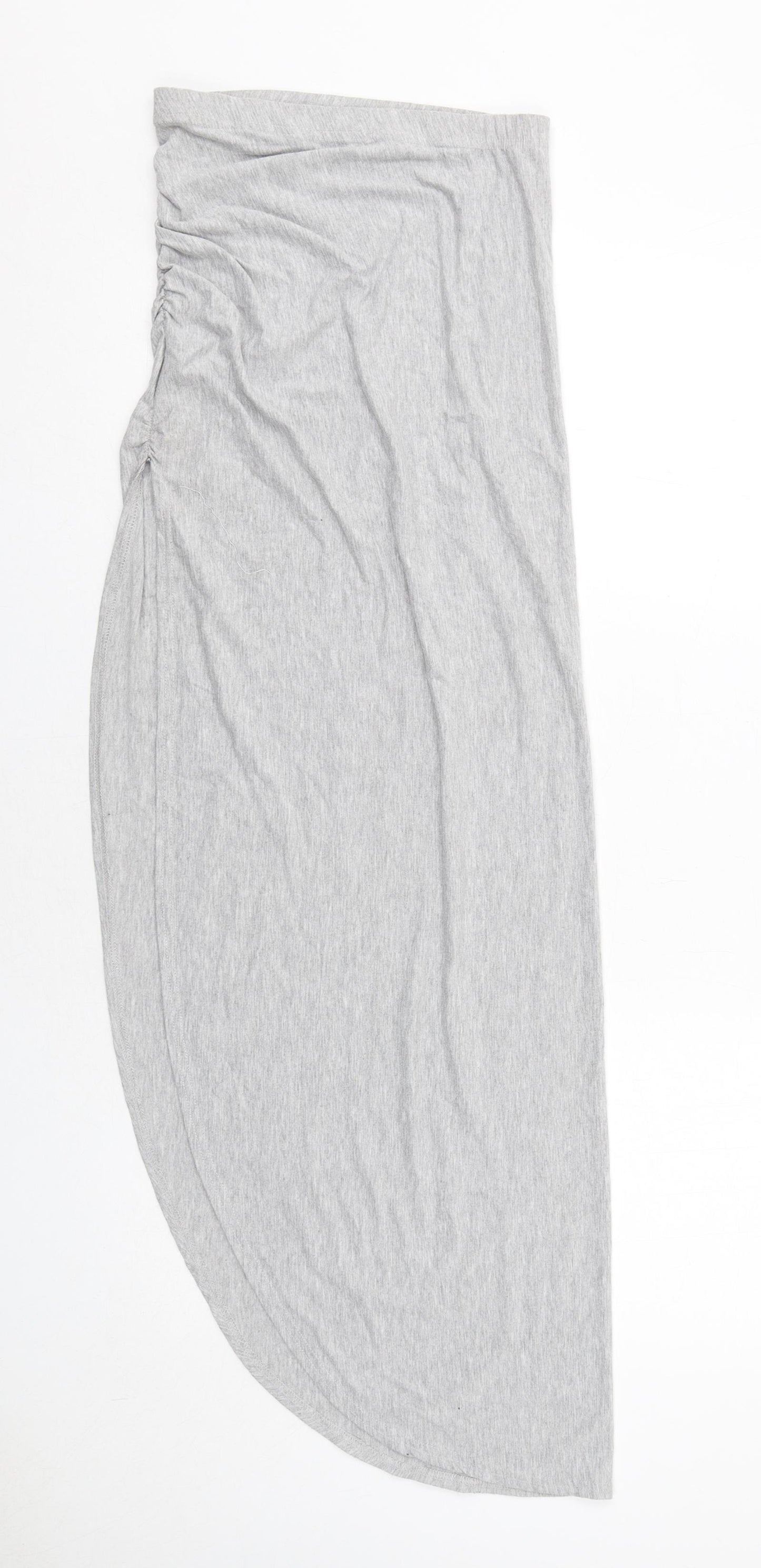 I SAW IT FIRST Womens Grey Viscose Maxi Skirt Size 8