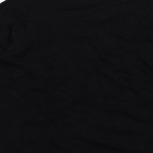 Zoe+Phoebe Womens Black Round Neck Rayon Pullover Jumper Size L