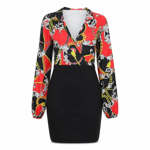 CBR Womens Multicoloured Geometric Cotton Pencil Dress Size S V-Neck Zip